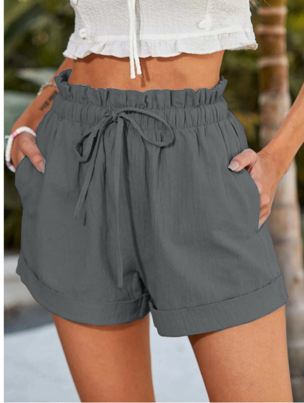 Relaxed Drawstring Shorts