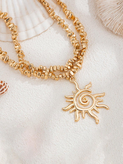 Eight-pointed Star Pendant Necklace