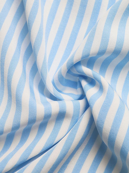 Striped Halter Neck Maxi Dress