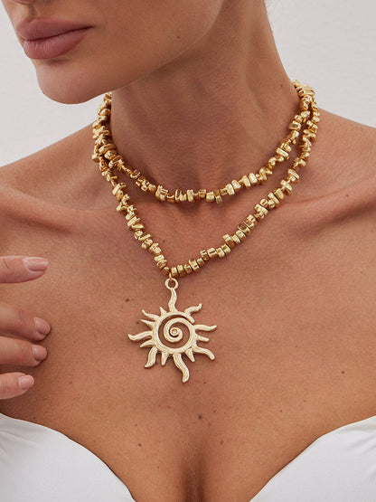 Eight-pointed Star Pendant Necklace