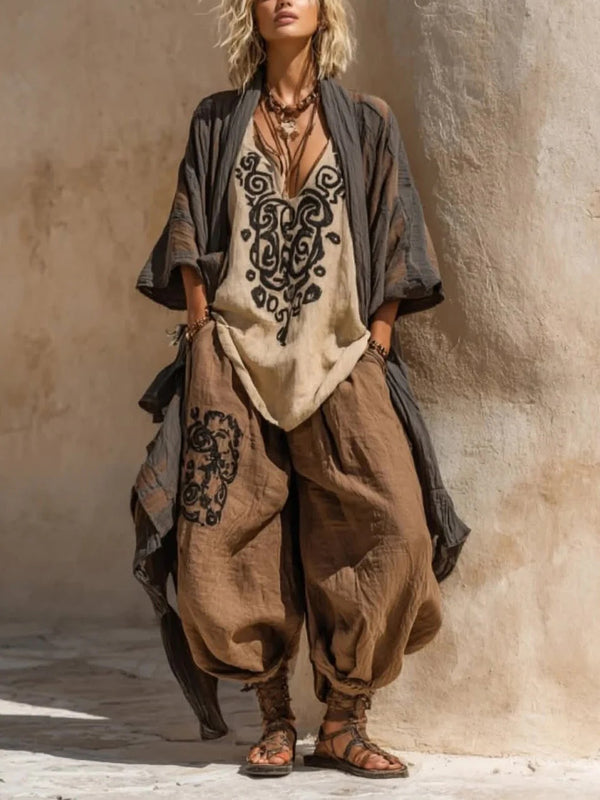 Nomadic Bohemian Art Print Three-Piece Set