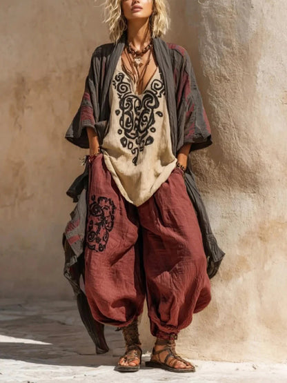 Nomadic Bohemian Art Print Three-Piece Set