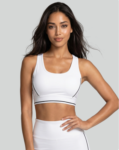 Contrast Seam Yoga Sports Bra