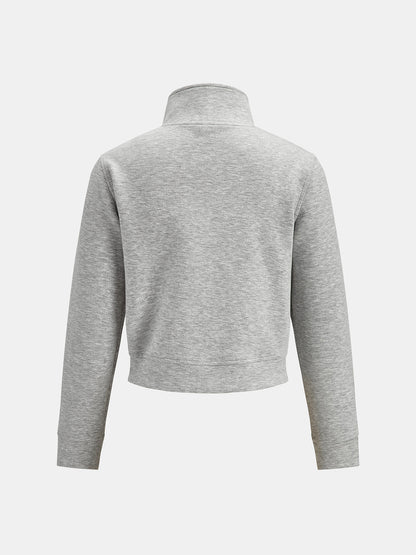 Button Detail Zip-Up Jacket