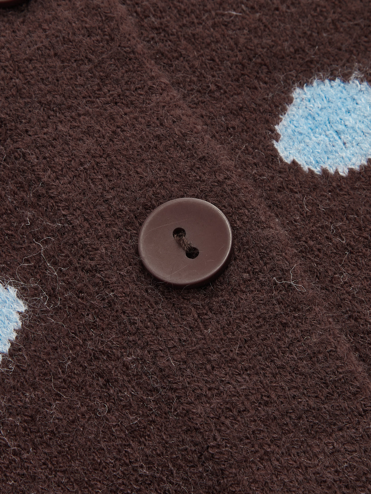 Polka‑Dot Long‑Sleeve Knit Cardigan