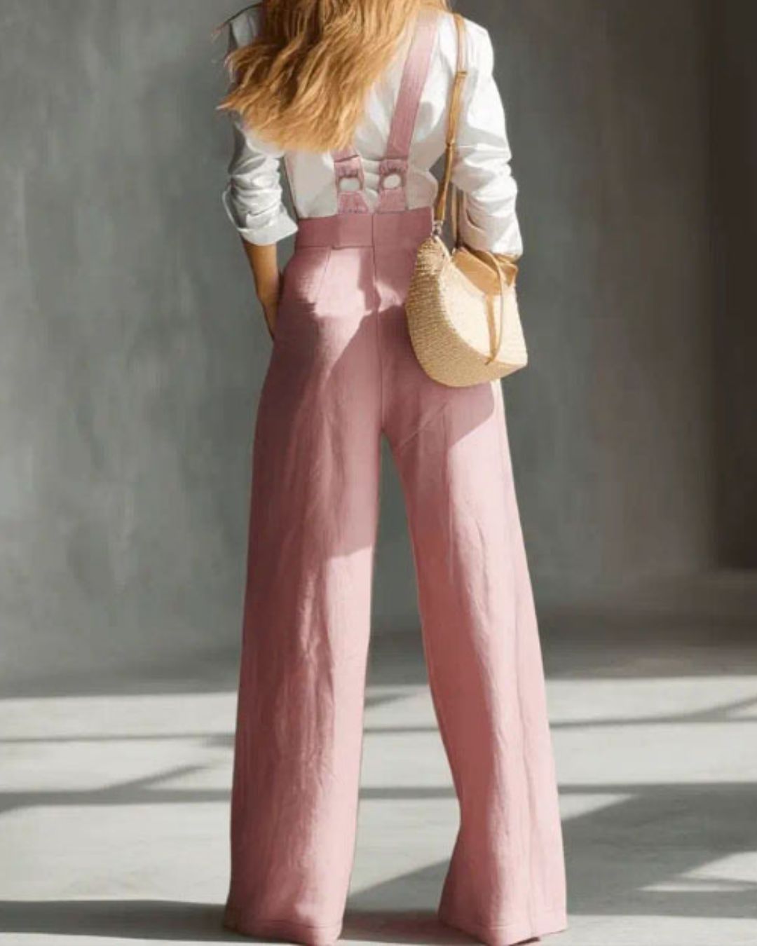 Curvvvy™ Elegant Vintage Versatile Cotton Wide-leg Pants Overalls
