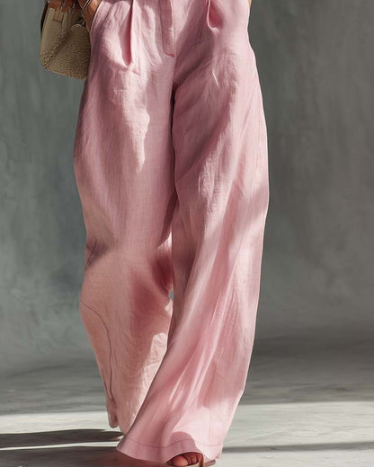 Curvvvy™ Elegant Vintage Versatile Cotton Wide-leg Pants Overalls