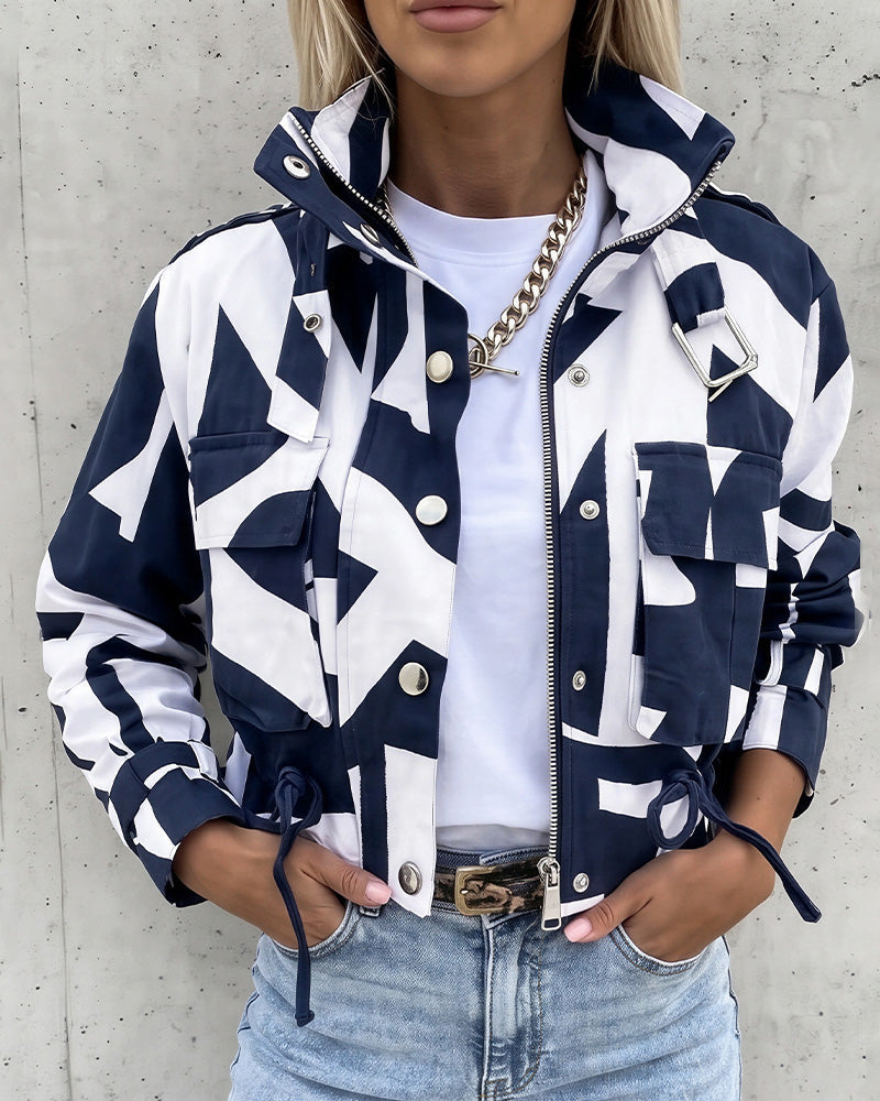 Curvvvy™ Urban Edge Cropped Utility Jacket