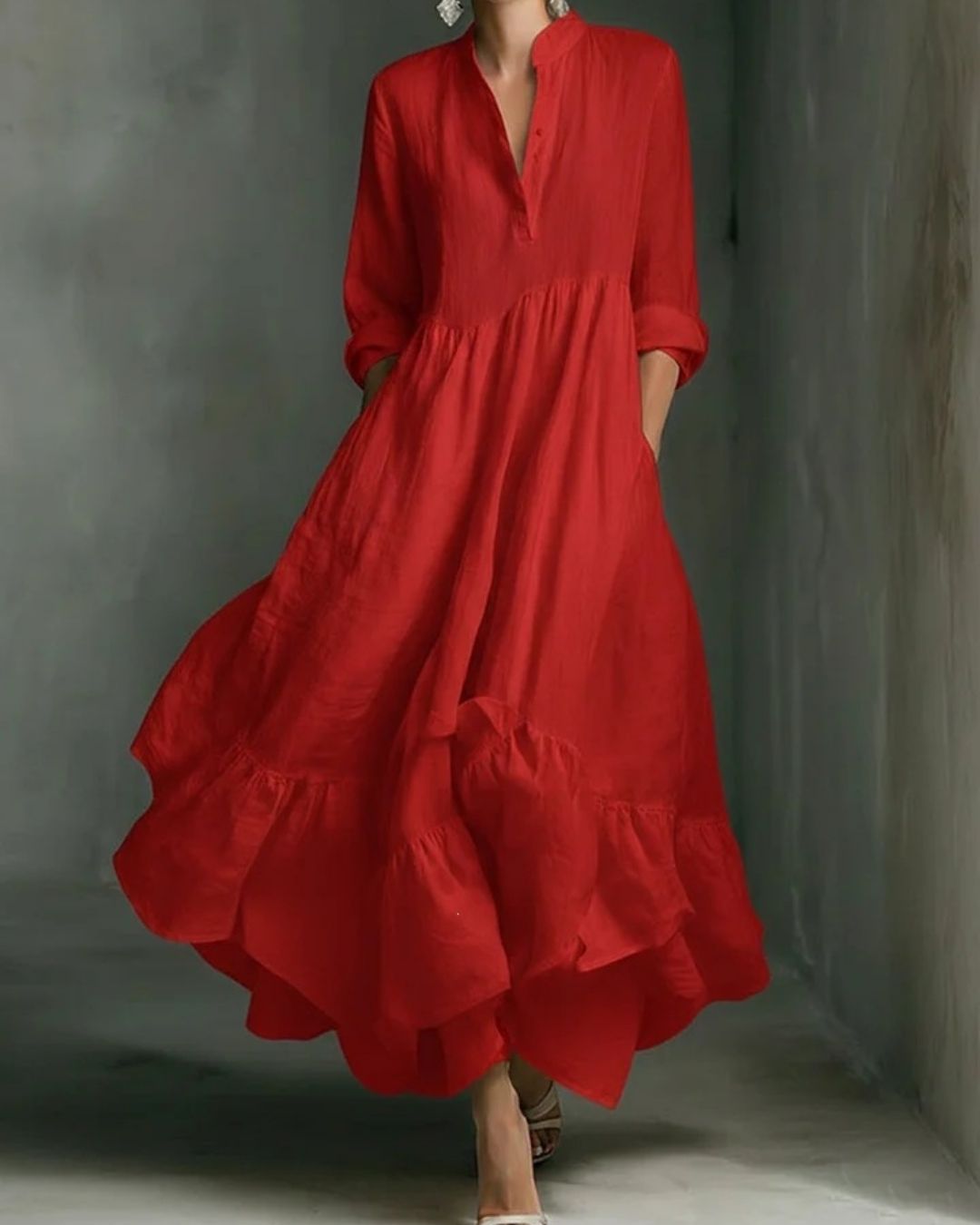 Curvvvy™ Elegant Flowy Maxi Dress