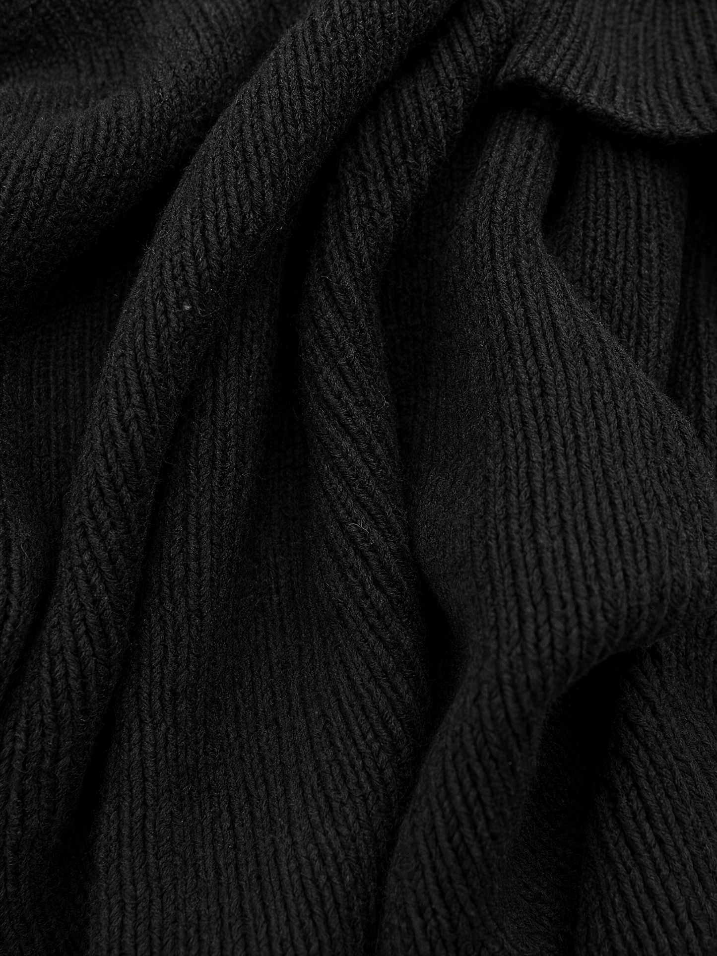 Vintage High Neck Knit Mini Sweater Dress