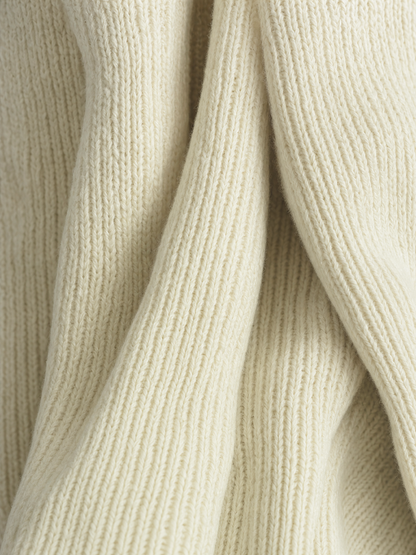 Vintage High Neck Knit Mini Sweater Dress