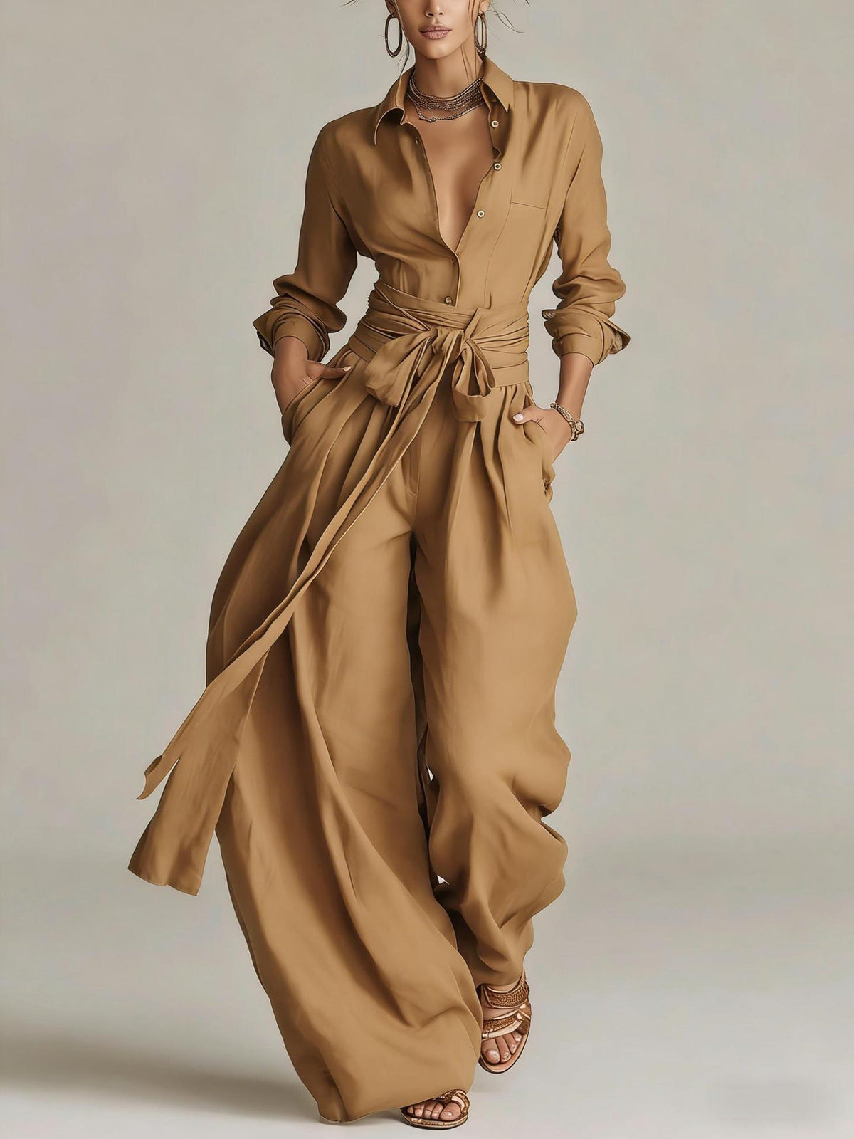 Stylish, Casual, Loose-Fit Matching Set
