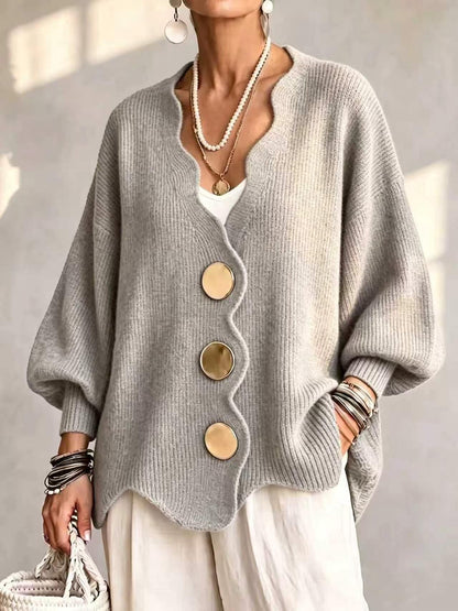 Everyday Button Front Cardigan Sweater