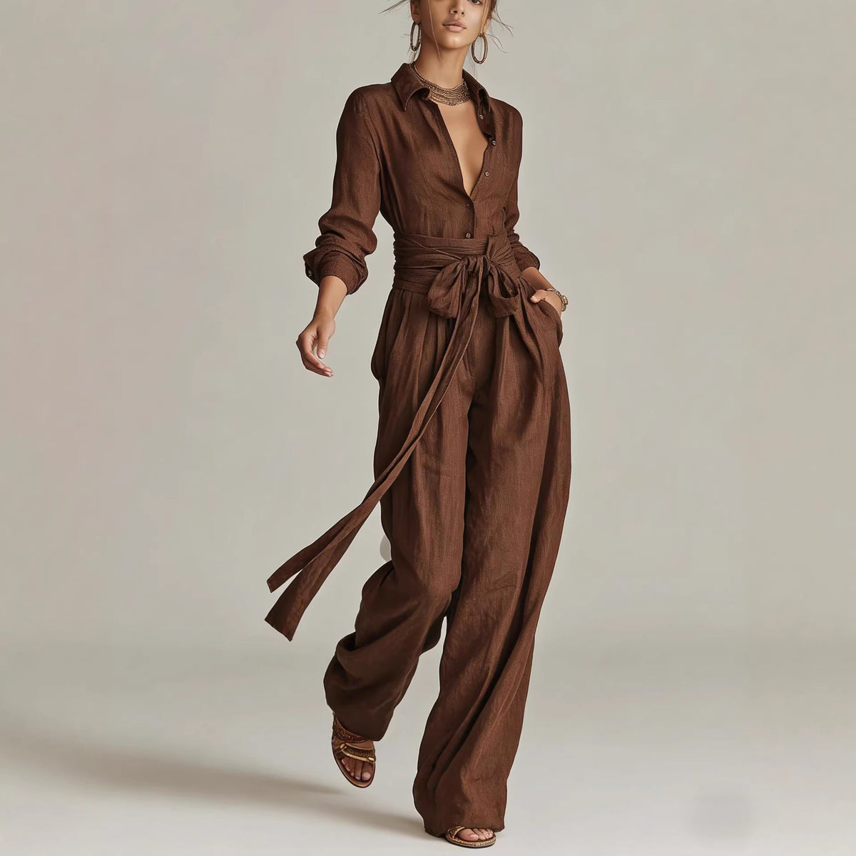 Stylish, Casual, Loose-Fit Matching Set