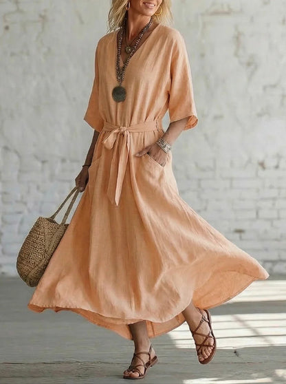 Effortless Linen Maxi Dress: Your Go-To for Timeless, Breezy Style