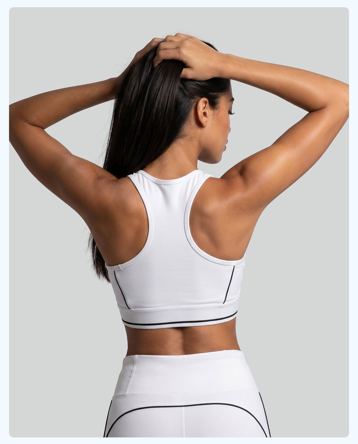 Contrast Seam Yoga Sports Bra