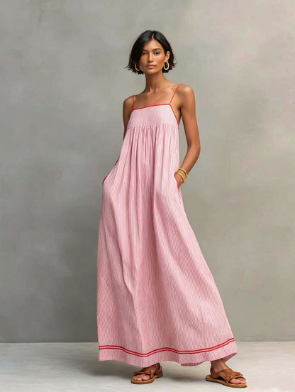 Coastal Resort Wear Loose Long Dress