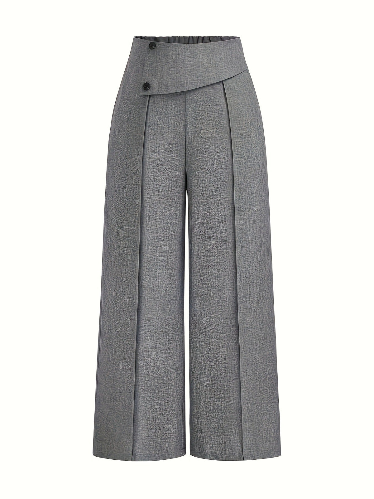 Wrap-Waist Wide-Leg Pants