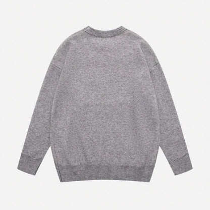 Oversized SLASHER Graphic Knit Sweater