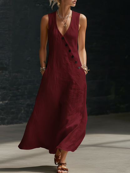 Minimalist And Cozy Button-up Dress