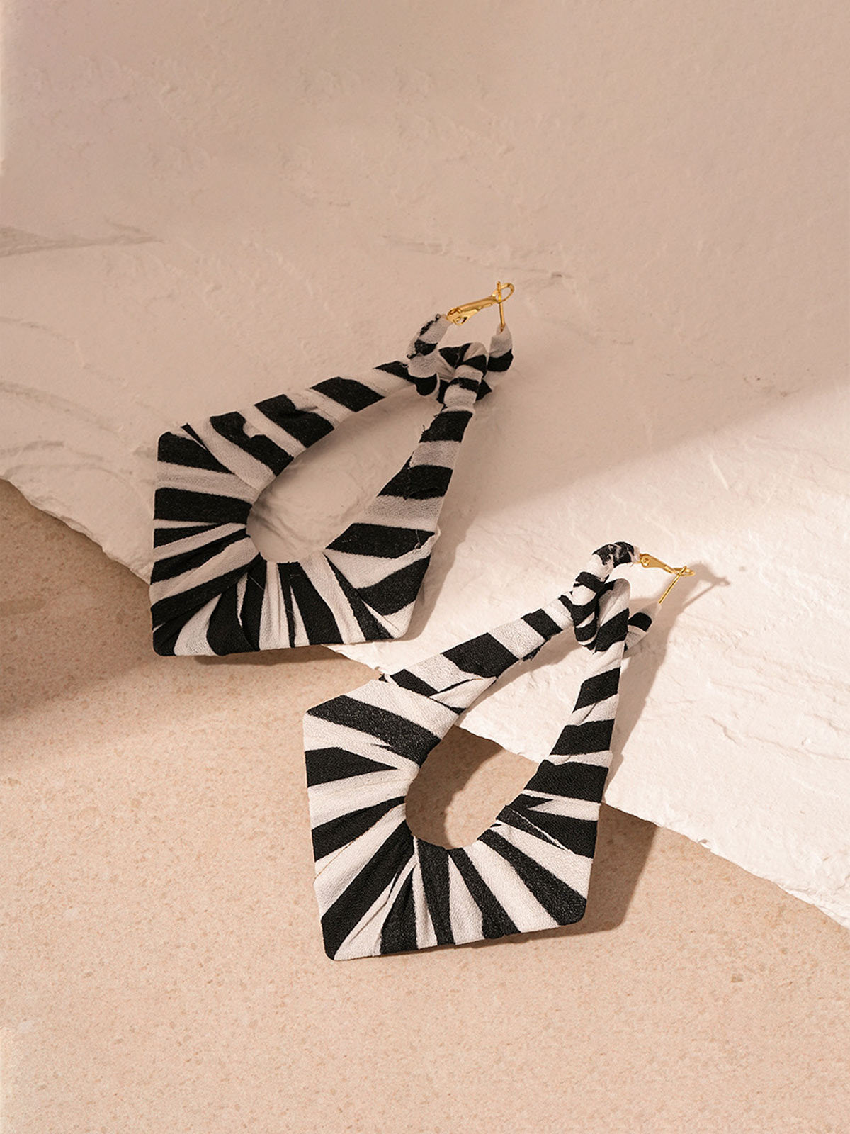 Color Block Geometric Earrings
