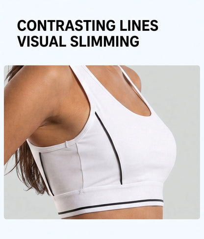 Contrast Seam Yoga Sports Bra