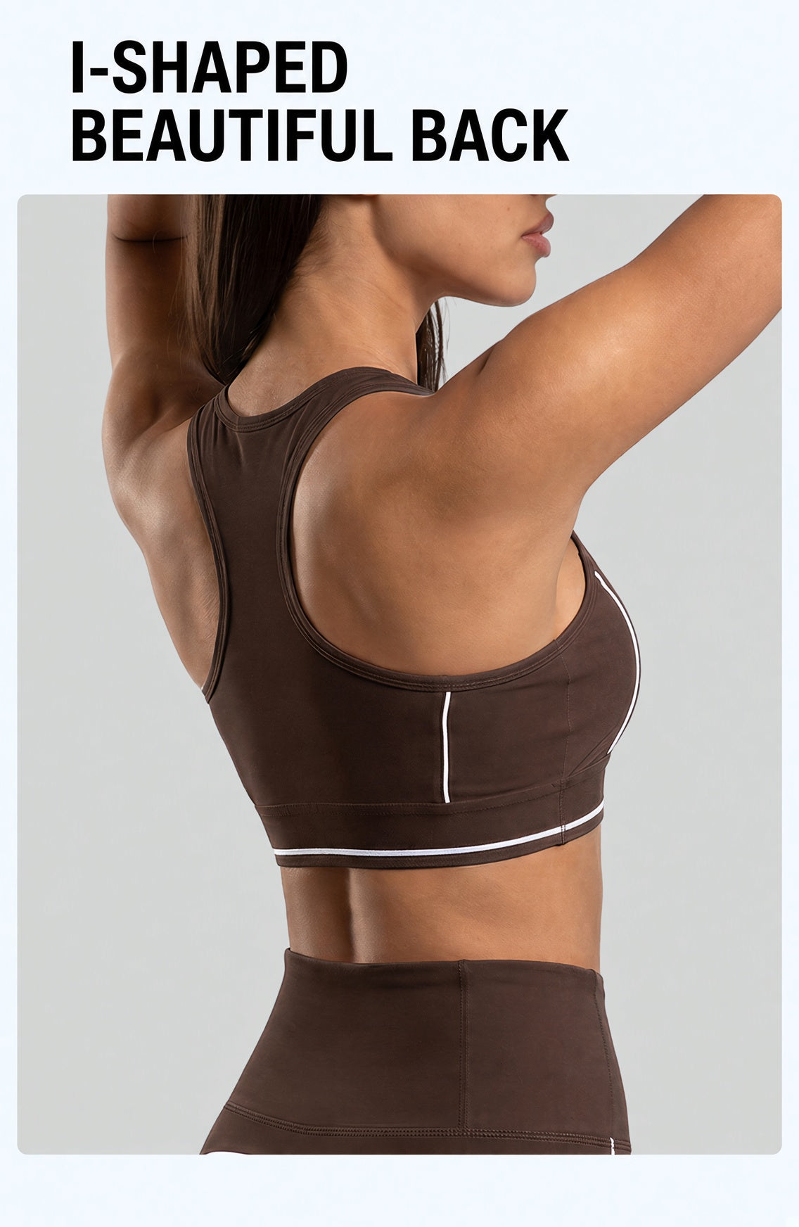 Contrast Seam Yoga Sports Bra