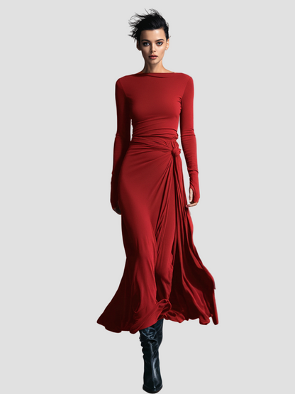 Liora Wrap Maxi Dress