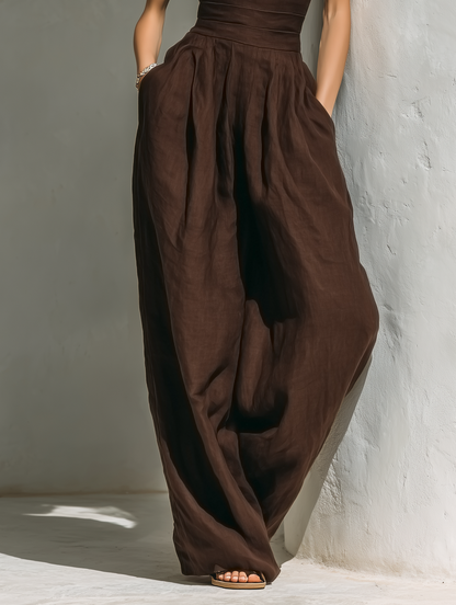 Women's Minimalist Linen Jumpsuit
