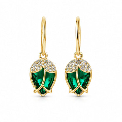⏳Limited-time 50% off⏰Elegant Rosebud C-Shaped Hoop Earrings👂💎